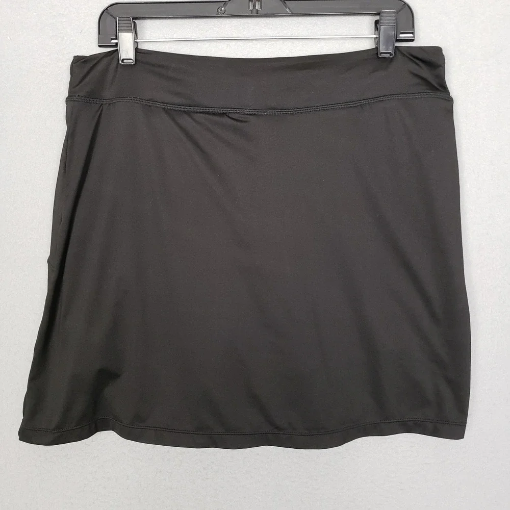 Anivivo Athletic Skort Black Mini Skirt Built In Shorts Pickleball Tennis 2XL
